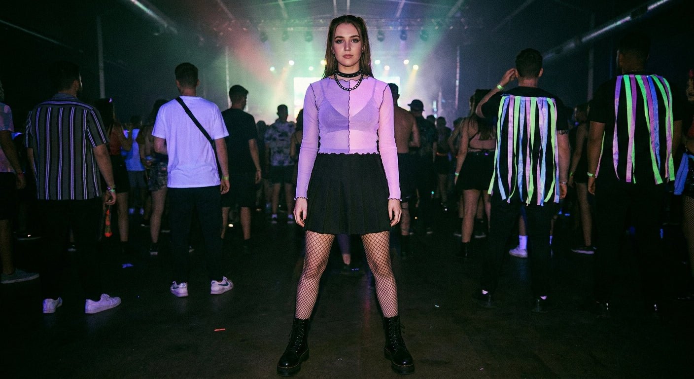 Pastel Goth Rave Outfit Ideas: Soft Colors With a Dark Edge - ChillFit Rave