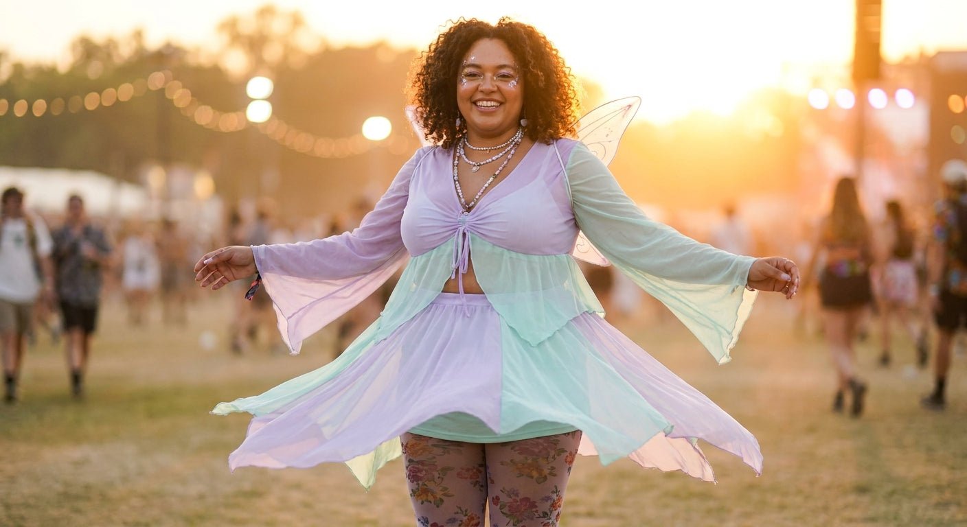 Plus-Size Fairycore Rave Outfits: Ethereal Looks for Every Body - ChillFit Rave