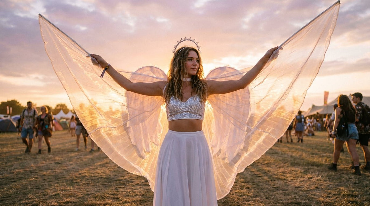 Angelcore Rave Outfit: How to Build a Celestial, Winged Festival Look That Works on the Dancefloor - ChillFit Rave