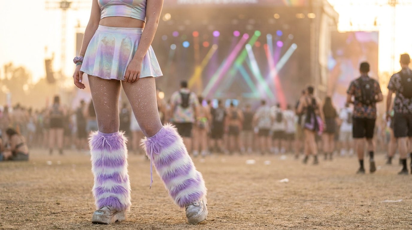 Rave Fluffies: How to Style Fluffy Leg Warmers for Festivals - ChillFit Rave