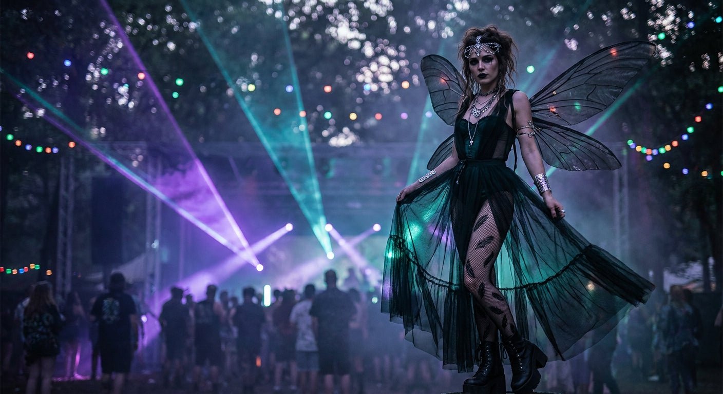 Whimsigoth Rave Outfits: Dark Fairy Festival Looks That Command the Night - ChillFit Rave