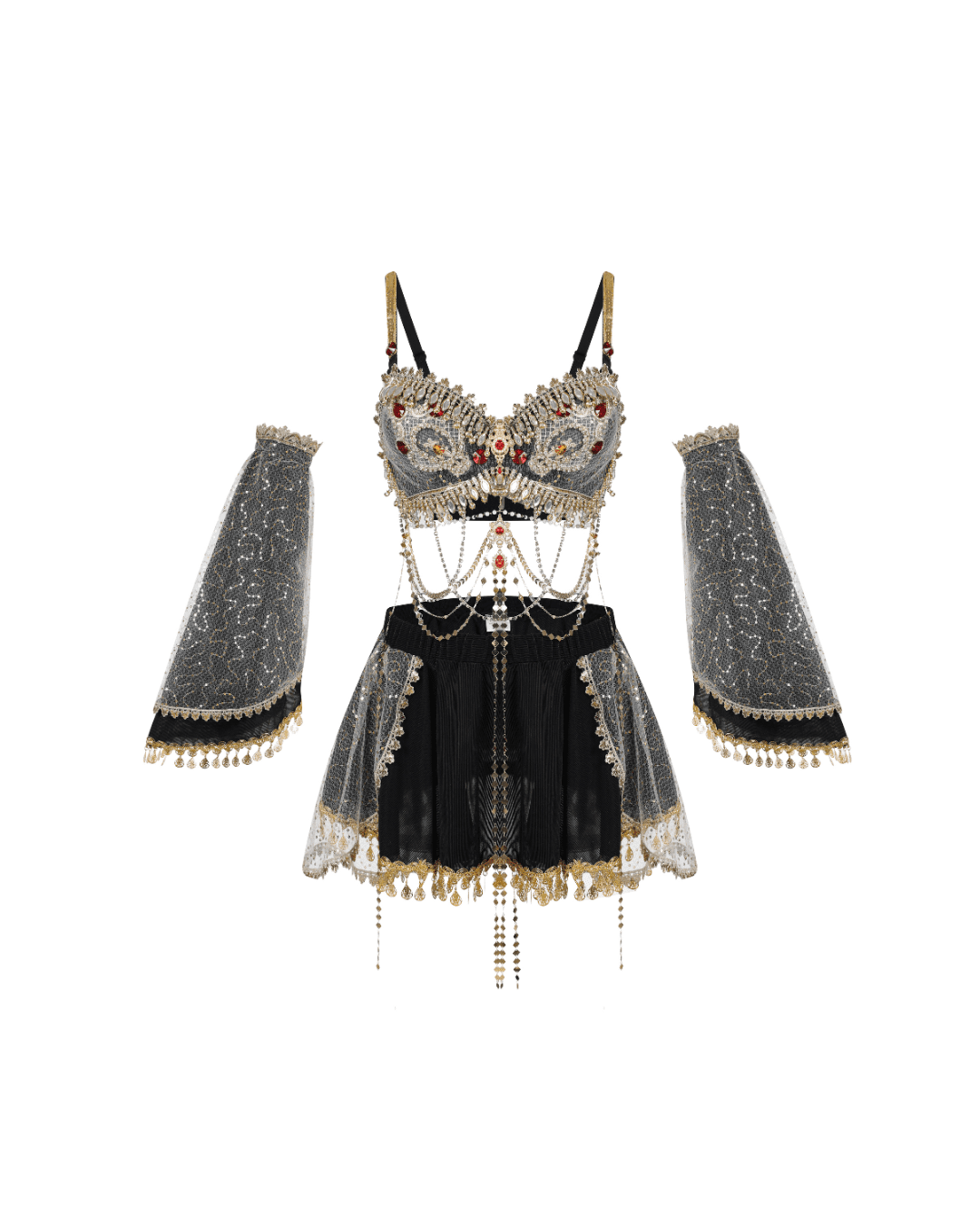 Aphrodite - Black - Skirt - ChillFit Rave