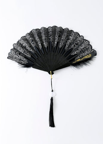 Black Feather Fan - ChillFit Rave