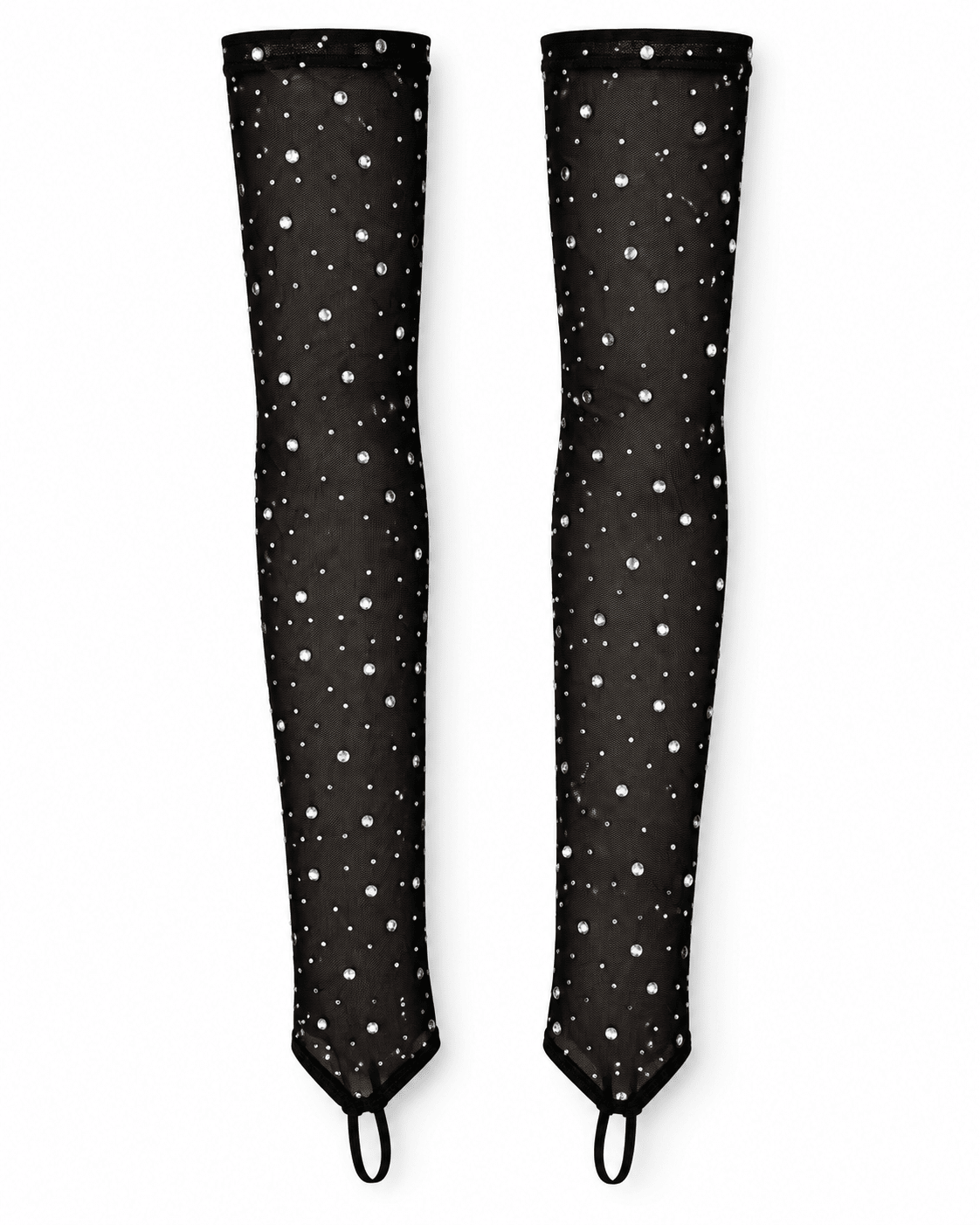 Black Sparkle Mesh Gloves - ChillFit Rave
