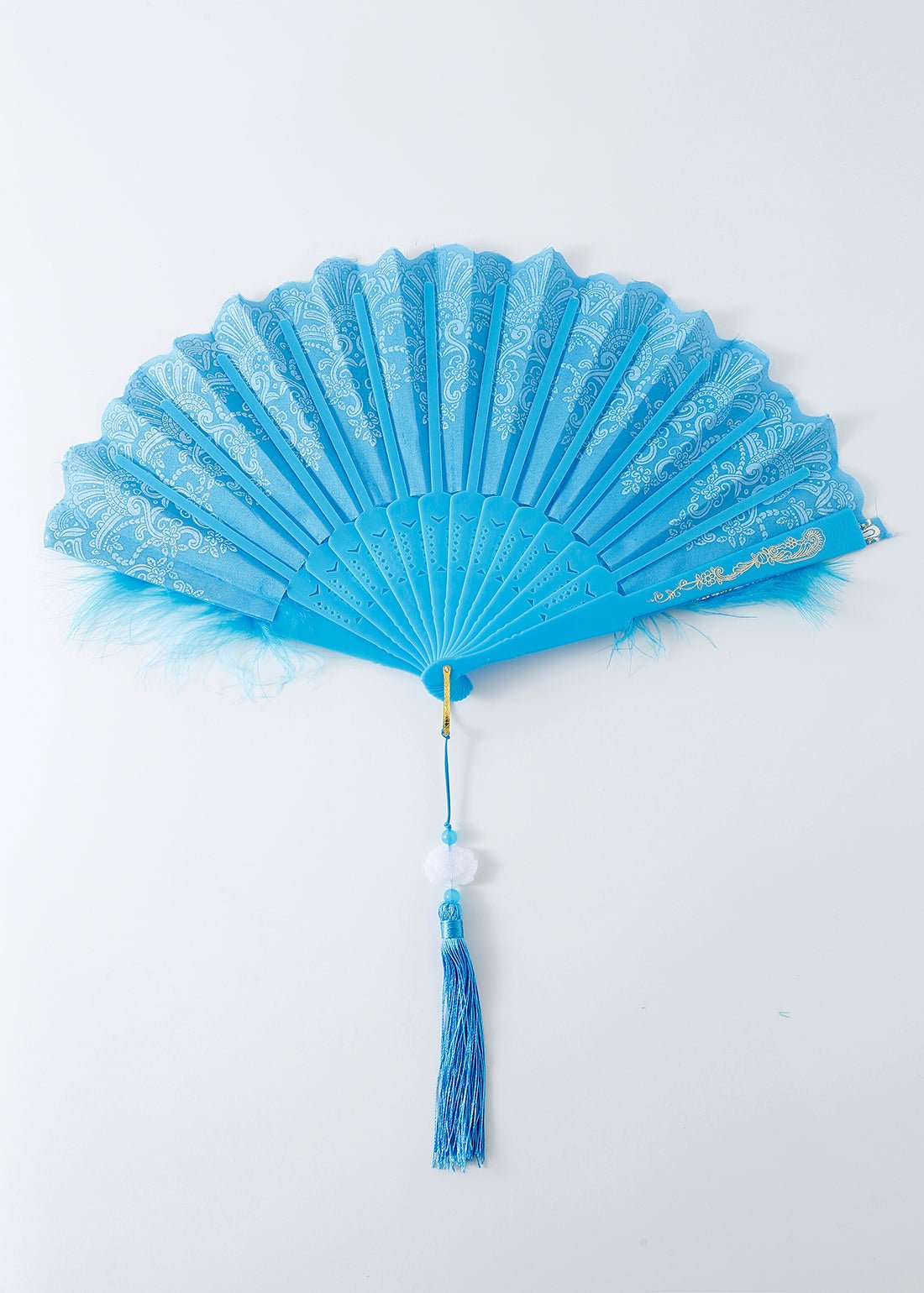 Blue Feather Fan - ChillFit Rave