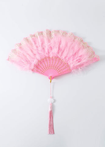 Blush Feather Fan - ChillFit Rave