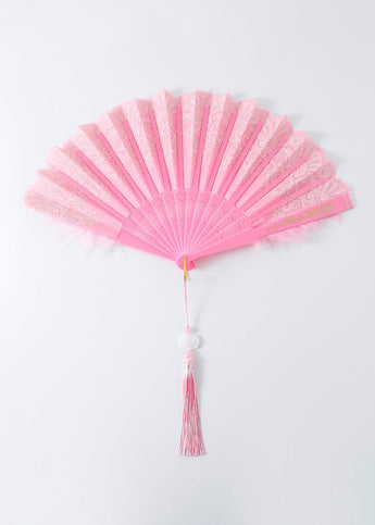 Blush Feather Fan - ChillFit Rave