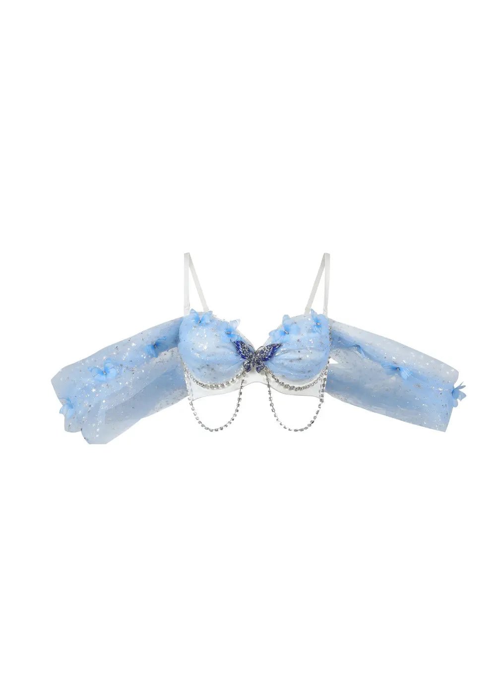 Dream from the Sky - White Blue - Top - Chill Fit Rave