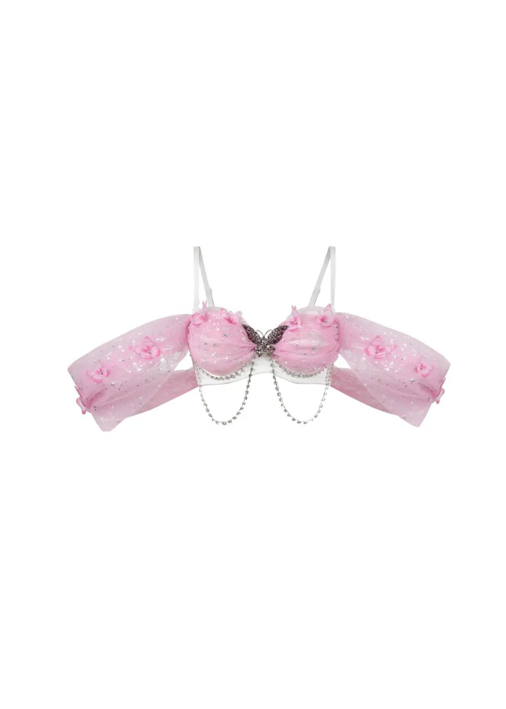 Dream from the Sky - White Pink - Top - Chill Fit Rave