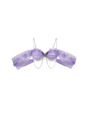 Dream from the Sky - White Purple - Top - ChillFit Rave