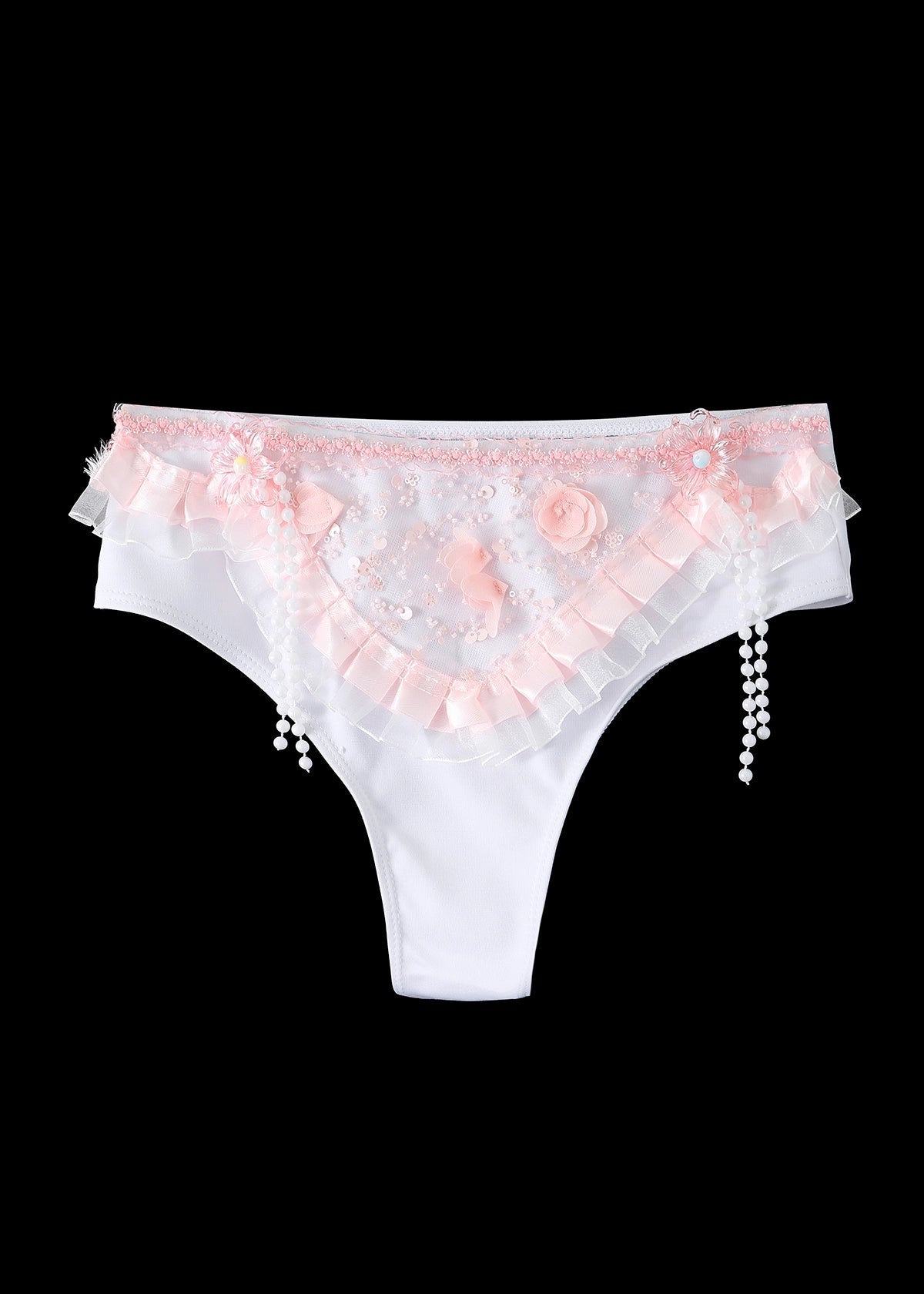 Fawna - White/Pink - Bottom - Chill Fit Rave