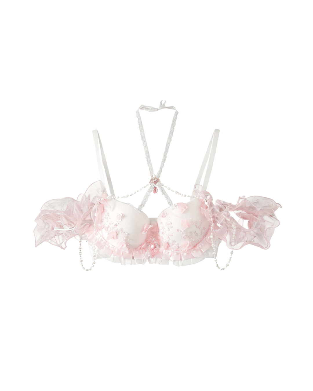 Fawna - White/Pink - Top - Chill Fit Rave