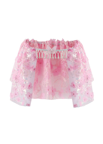 Floral Sequin Micro Skirt - Pink - ChillFit Rave