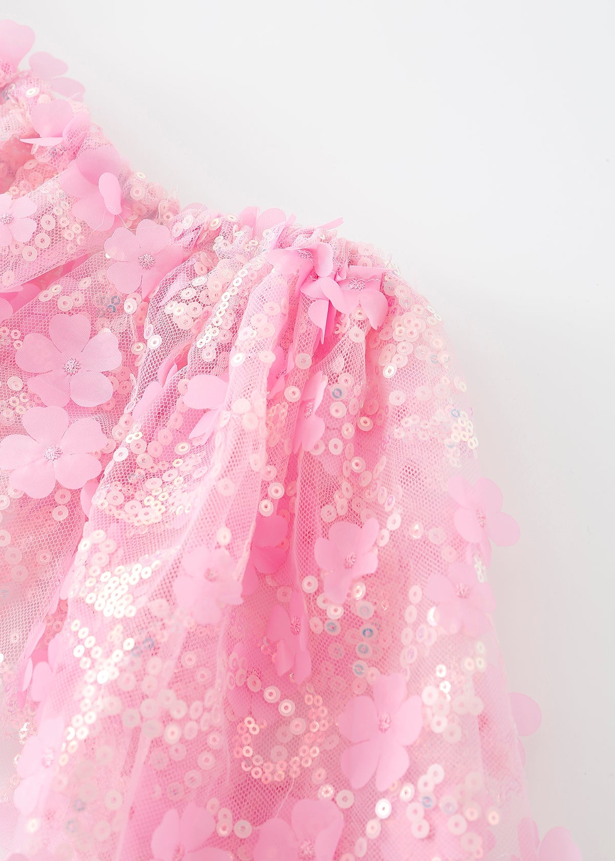 Floral Sequin Micro Skirt - Pink - ChillFit Rave