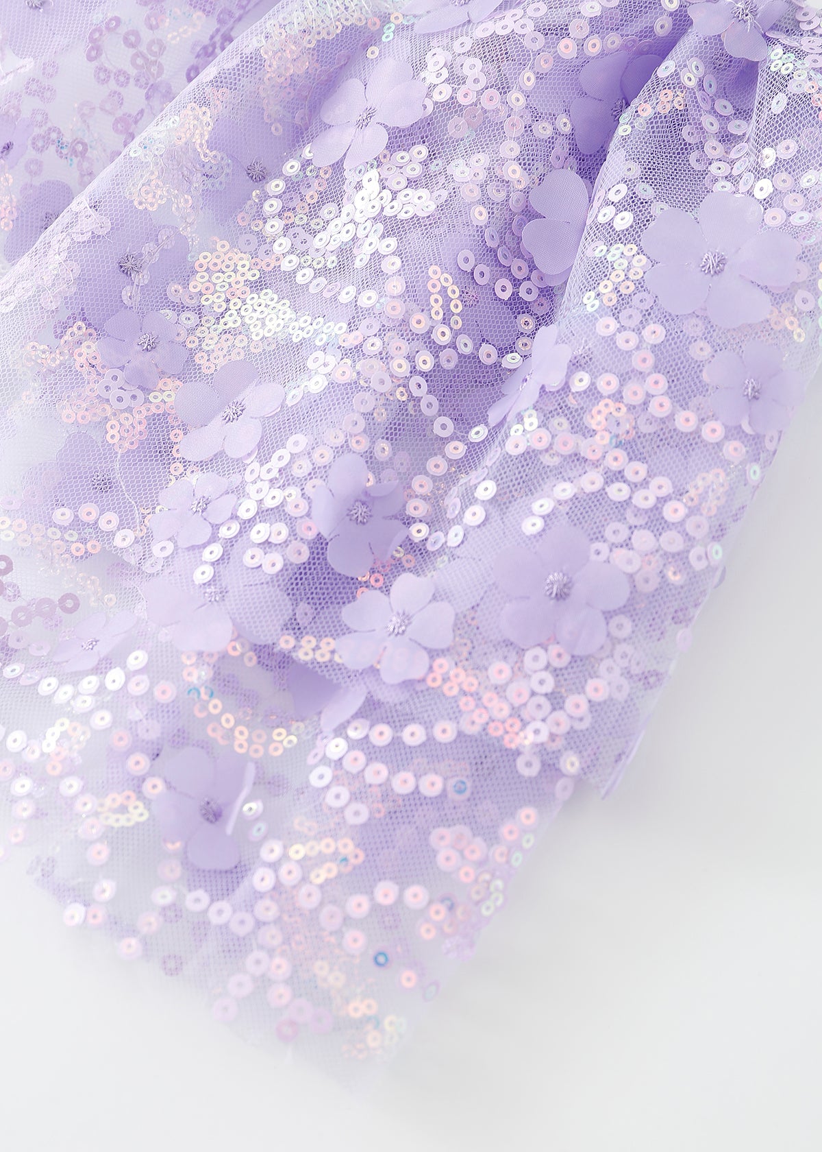 Floral Sequin Mini Skirt - Purple - ChillFit Rave