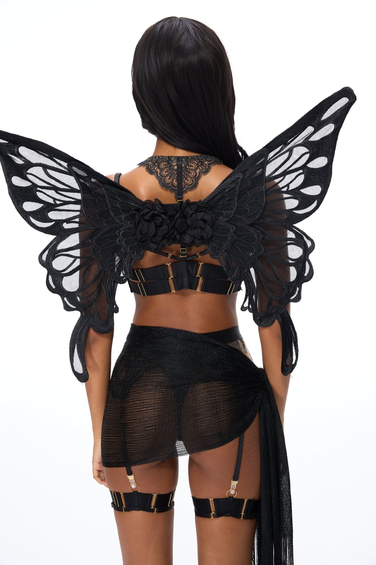 Gaia Fairy Wings- Black - ChillFit Rave