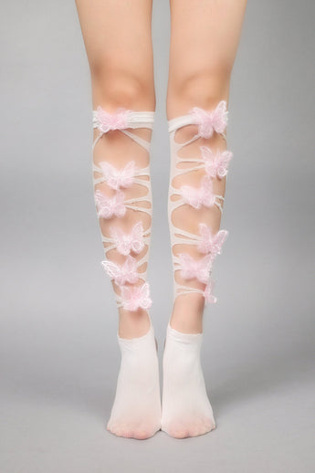 Hosiery - Butterfly Trap Pink - Chill Fit Rave