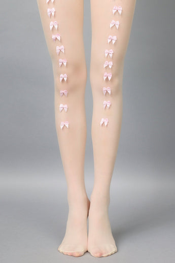 Hosiery - Swan Bowtie Pink - Chill Fit Rave