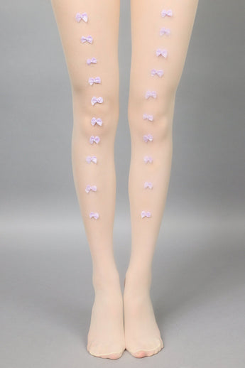 Hosiery - Swan Bowtie Purple - Chill Fit Rave