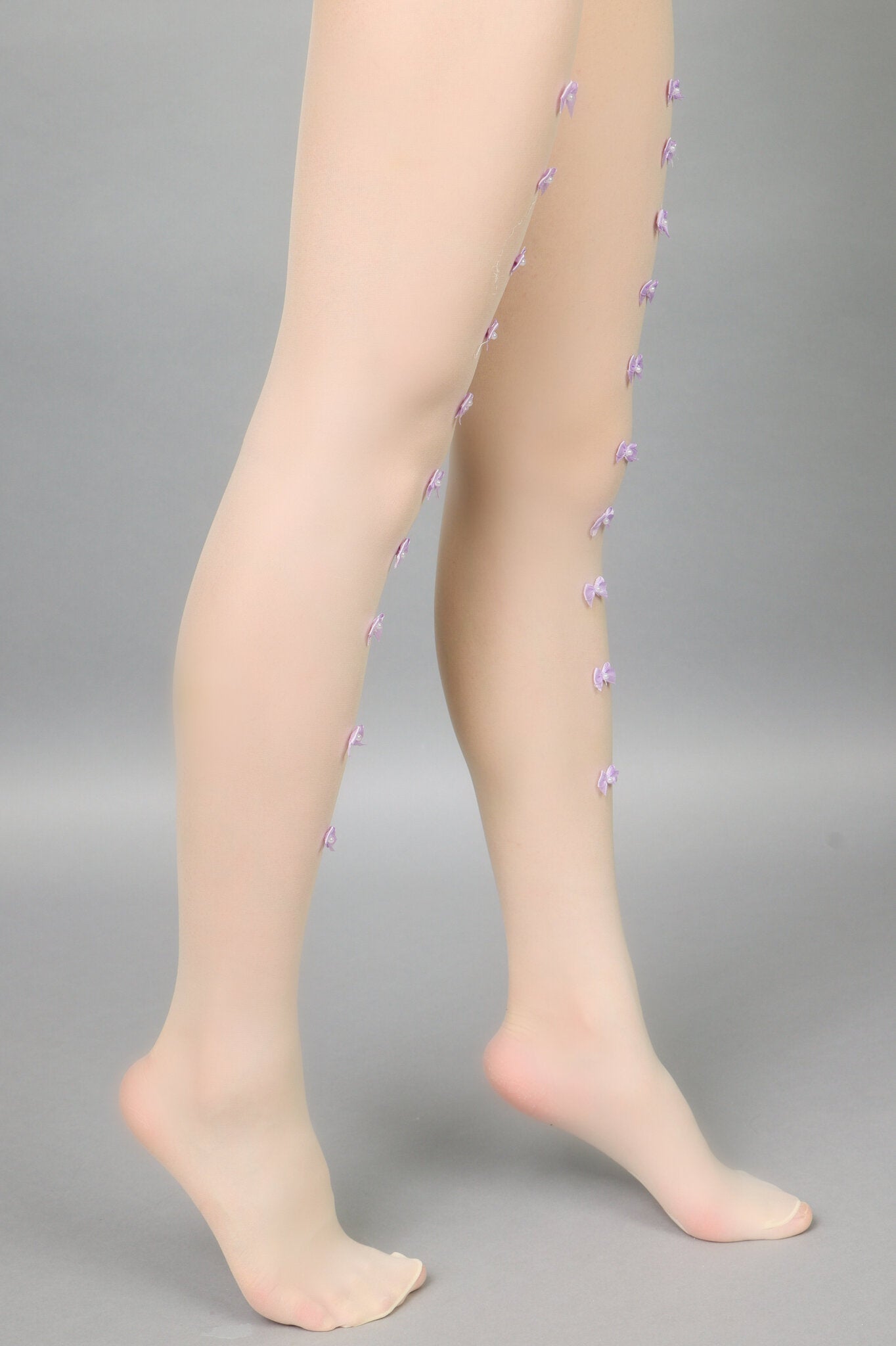 Hosiery - Swan Bowtie Purple - Chill Fit Rave