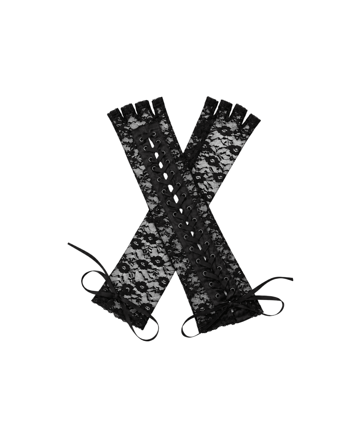Lace Gloves- Black - ChillFit Rave