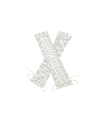 Lace Gloves-White - ChillFit Rave