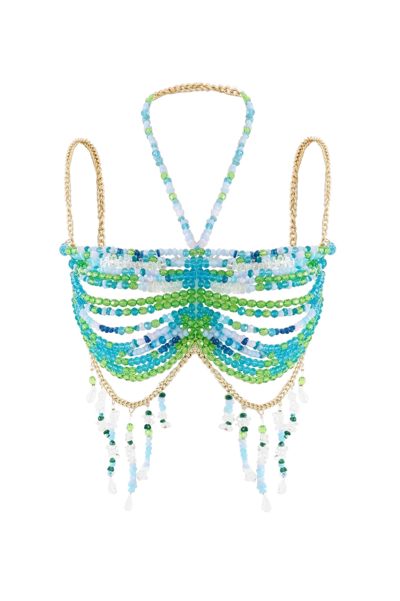 LAGOON- Beaded Top - ChillFit Rave