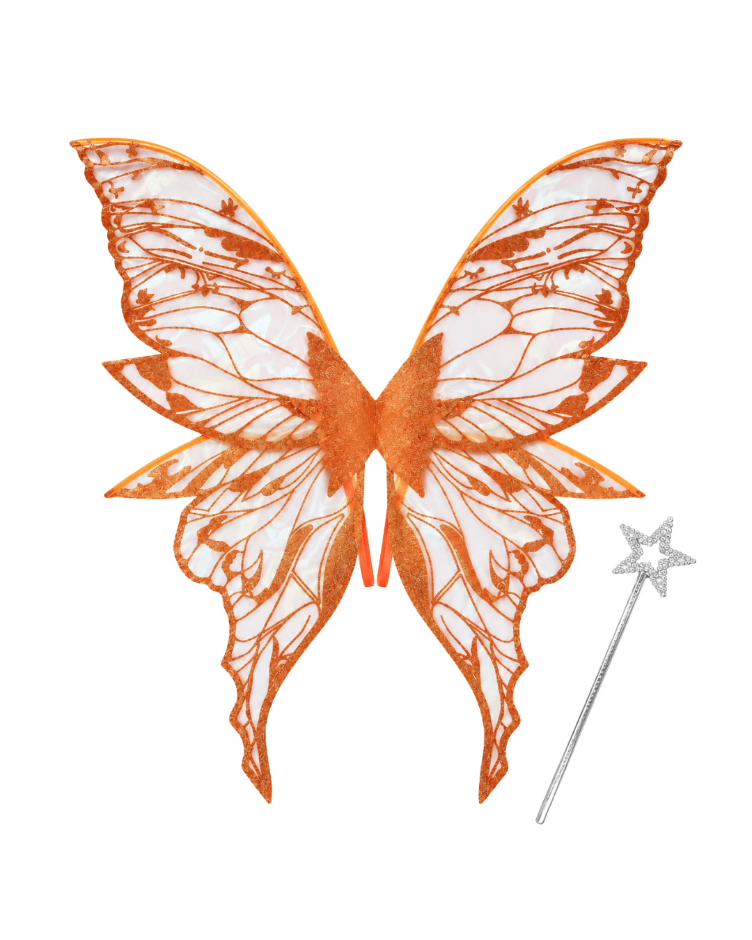 Orange Fairy Wings - ChillFit Rave