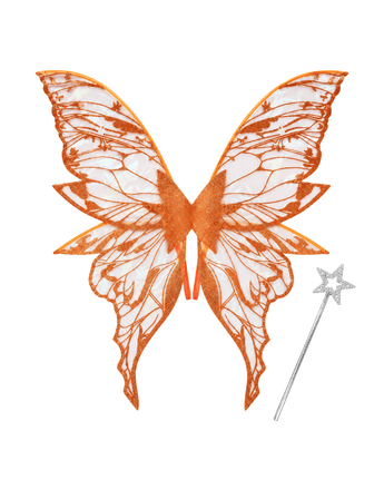 Orange Fairy Wings - ChillFit Rave