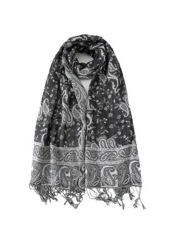 Pashmina - Black Prints - Chill Fit Rave