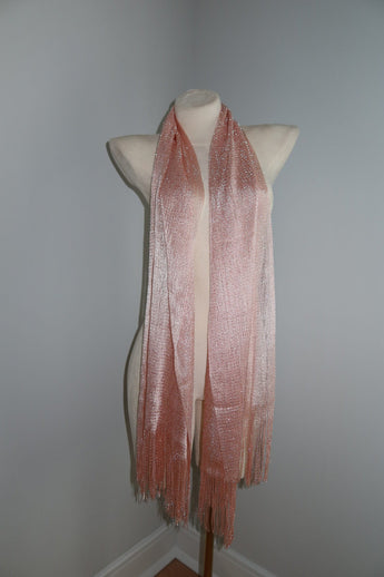 Pashmina - Blush Sheer Fringe - ChillFit Rave