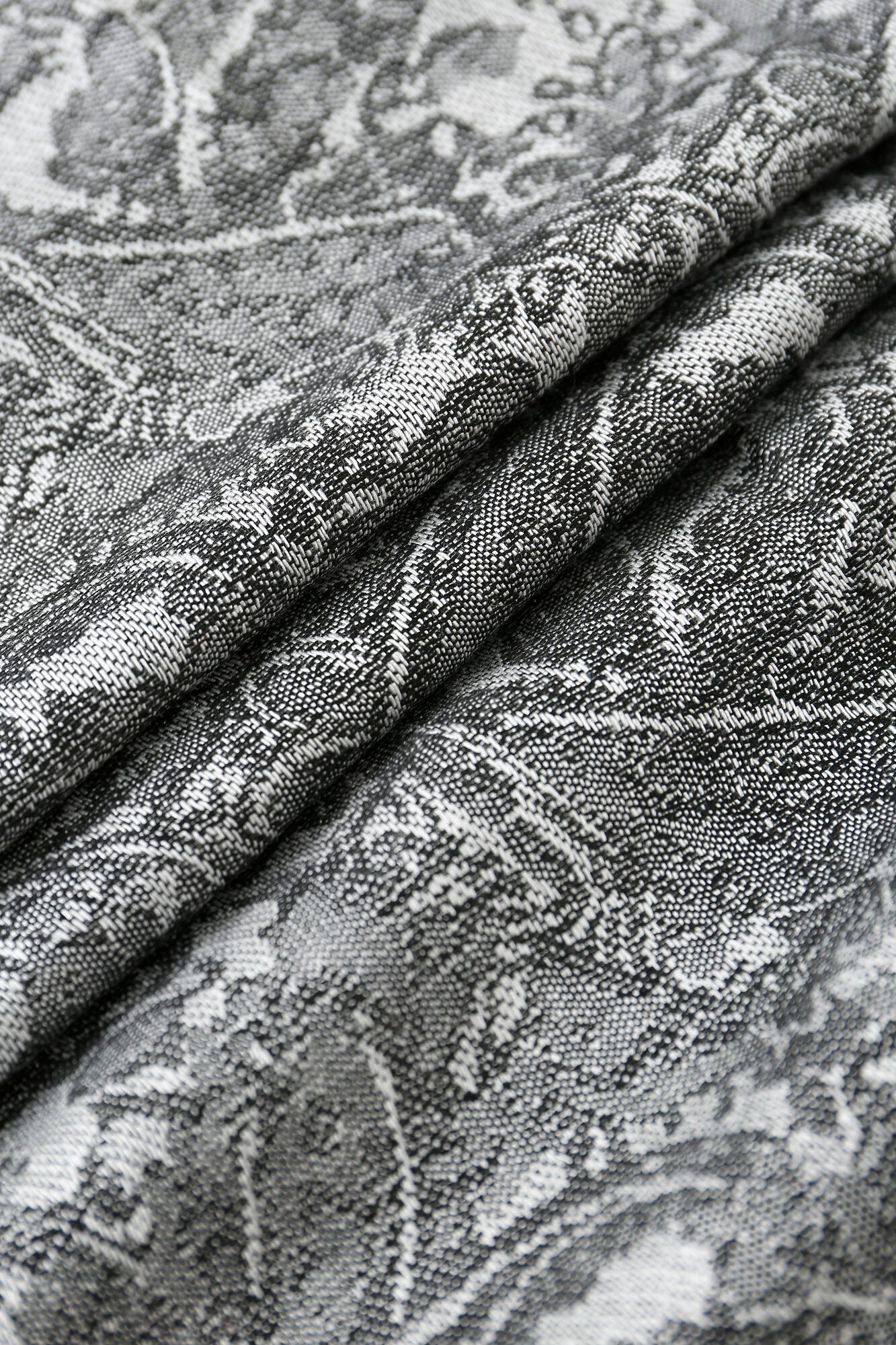 Pashmina - Charcoal Bloom Fringe - ChillFit Rave