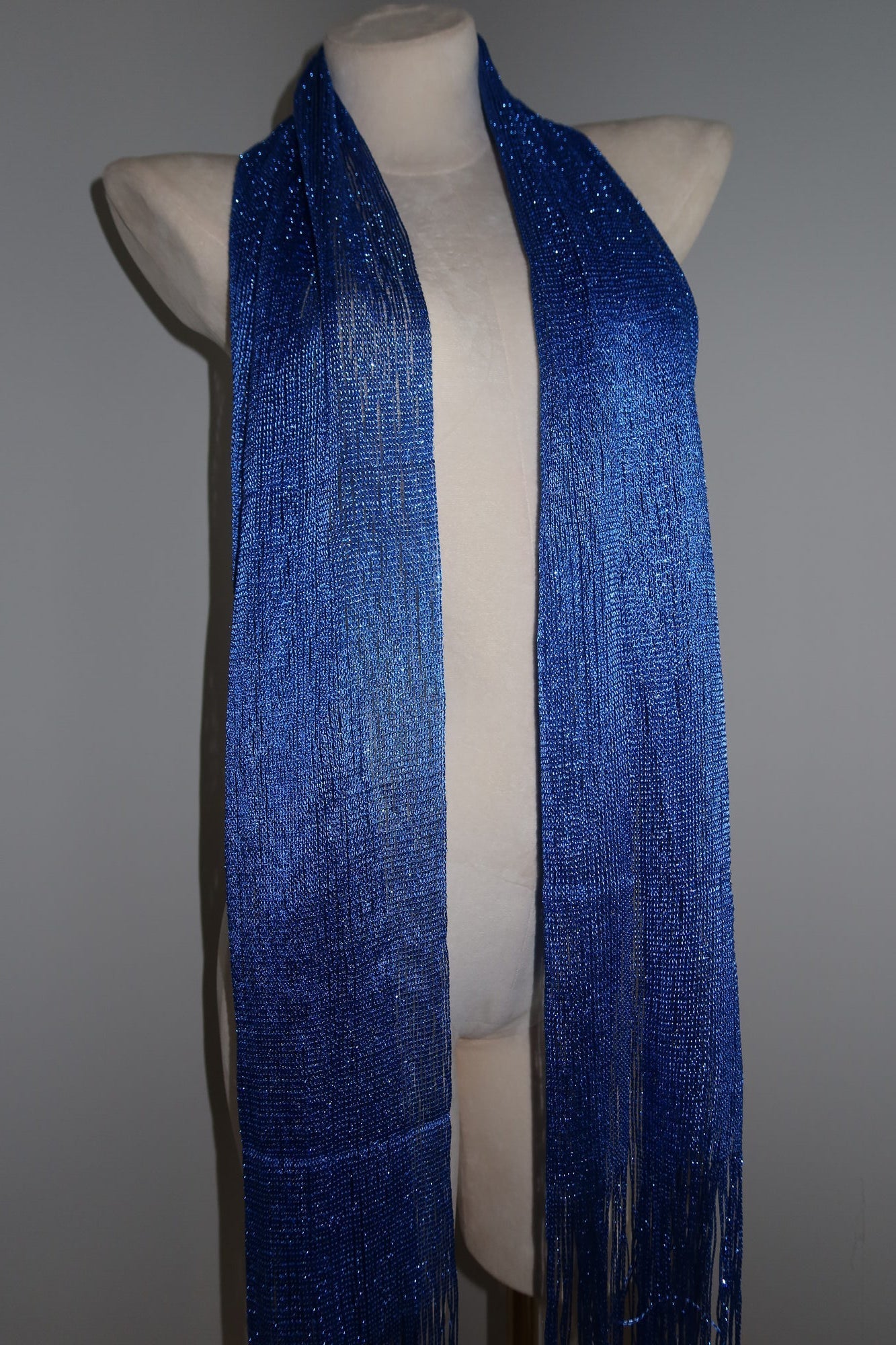 Pashmina - Cobalt Solid Fringe - ChillFit Rave