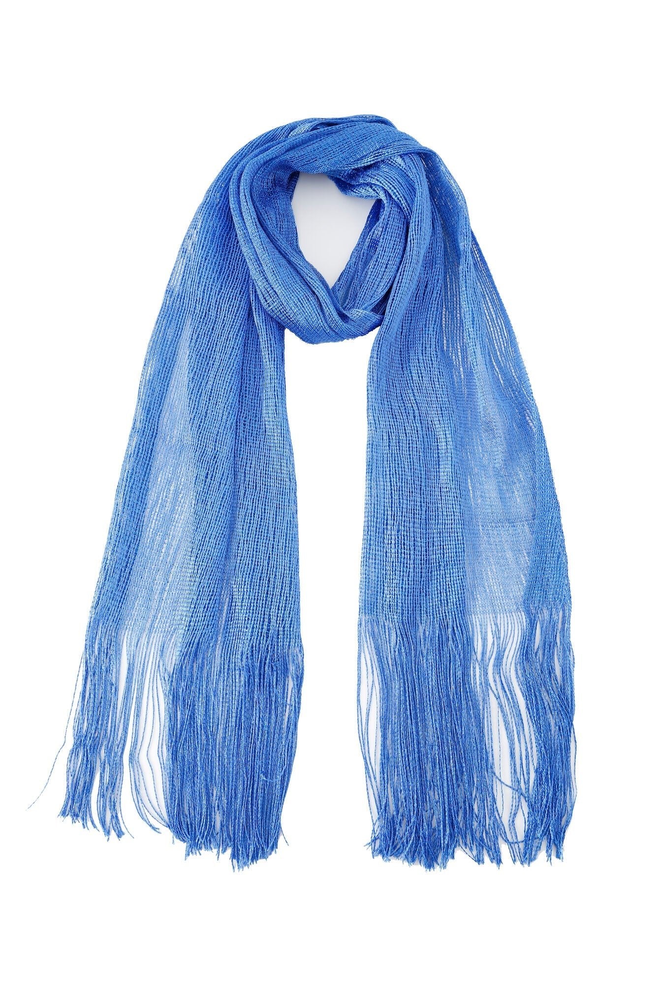 Pashmina - Cobalt Solid Fringe - ChillFit Rave