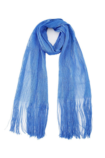 Pashmina - Cobalt Solid Fringe - ChillFit Rave