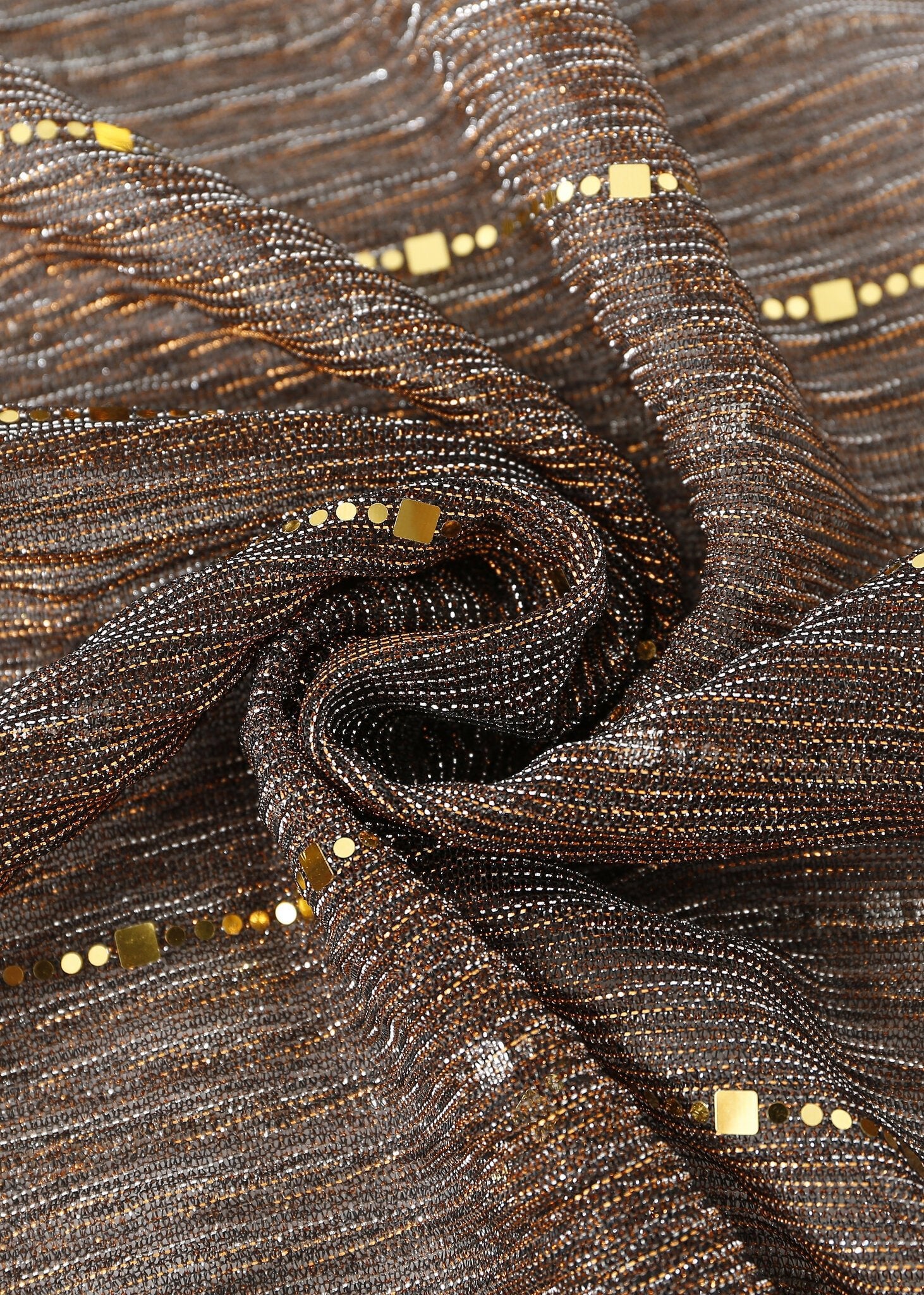 Pashmina - Coffee With Gold - Chill Fit Rave