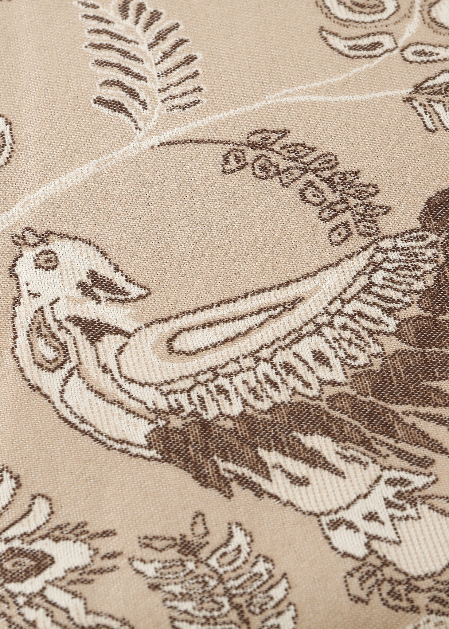 Pashmina - Cream Prints - Chill Fit Rave