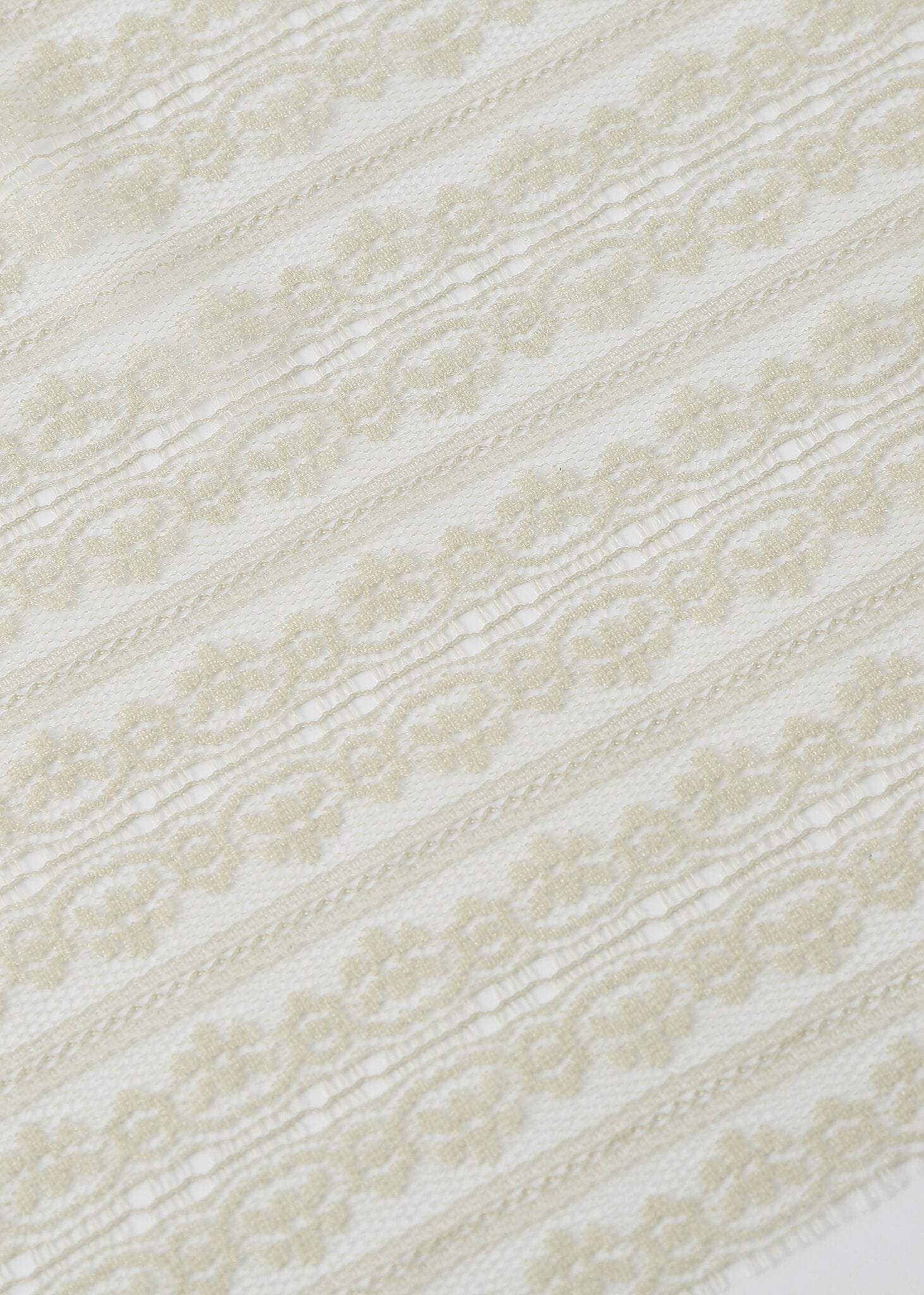 Pashmina - Fringed Latte Lace - Chill Fit Rave