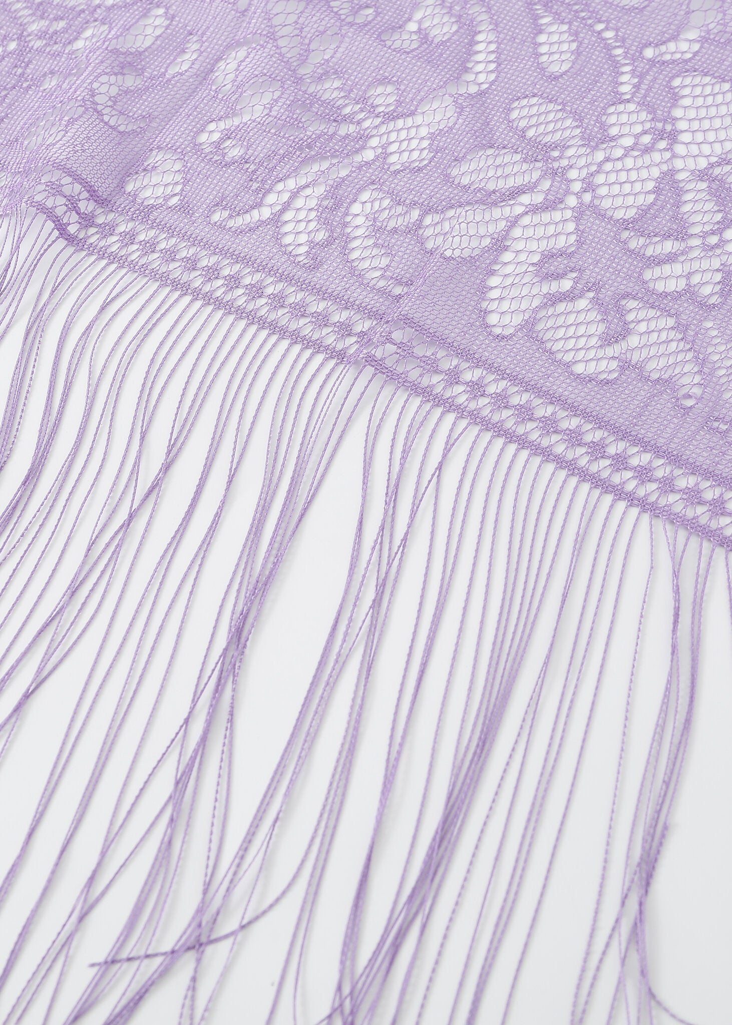 Pashmina - Fringed Lilac Lace - Chill Fit Rave