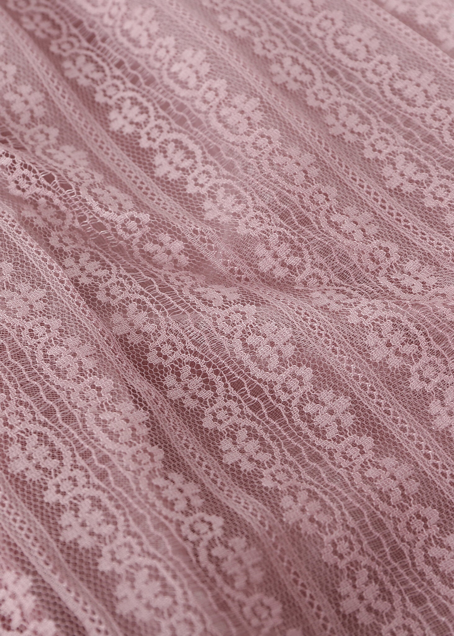 Pashmina - Fringed Pink Lace - Chill Fit Rave