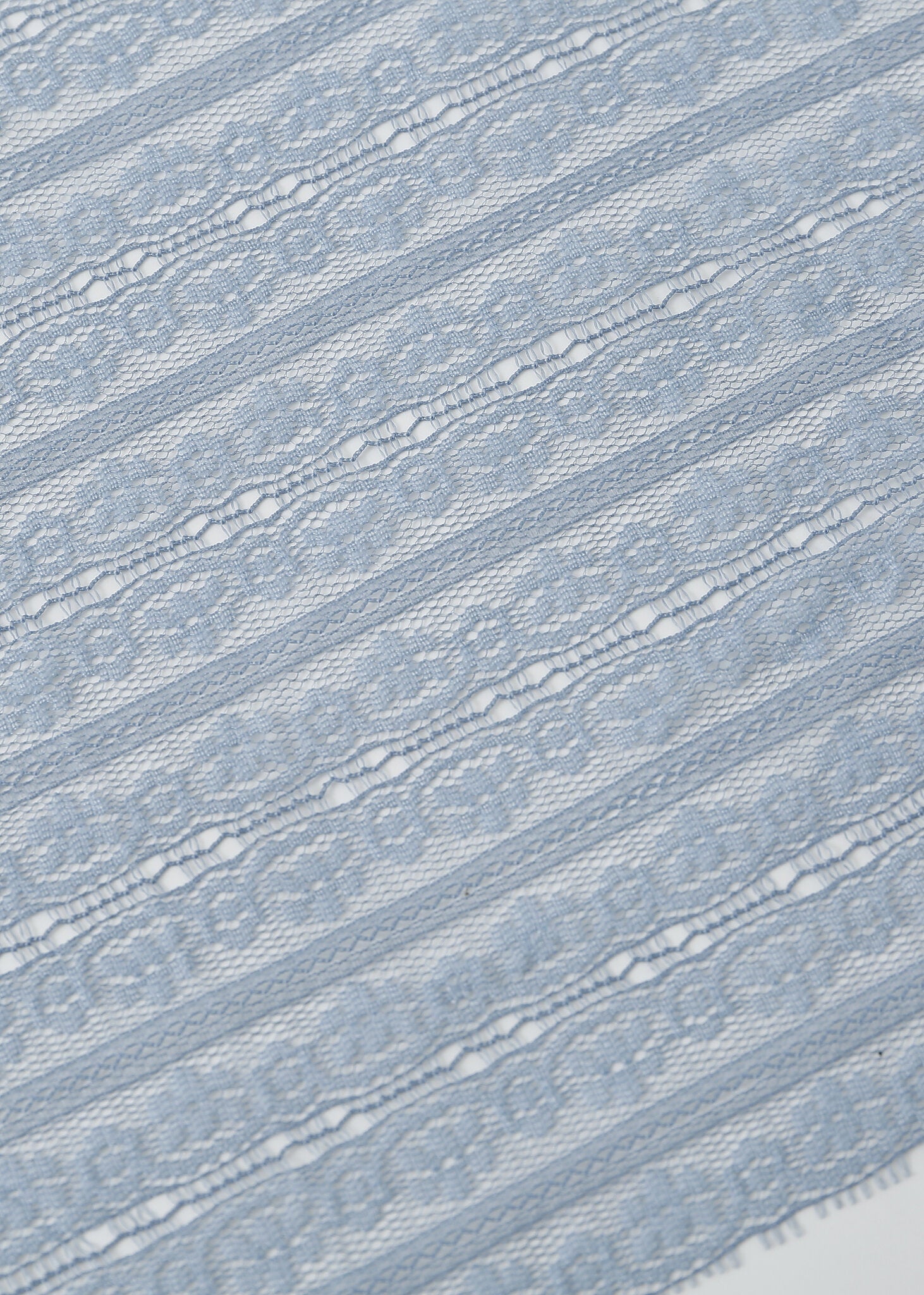 Pashmina - Fringed Sky Blue Lace - Chill Fit Rave