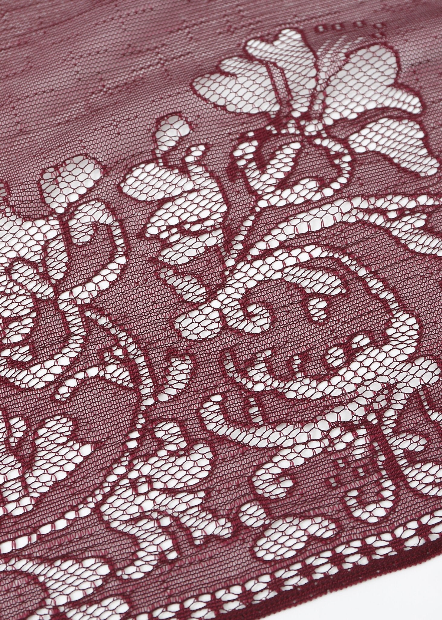 Pashmina - Fringed Wine Lace - Chill Fit Rave