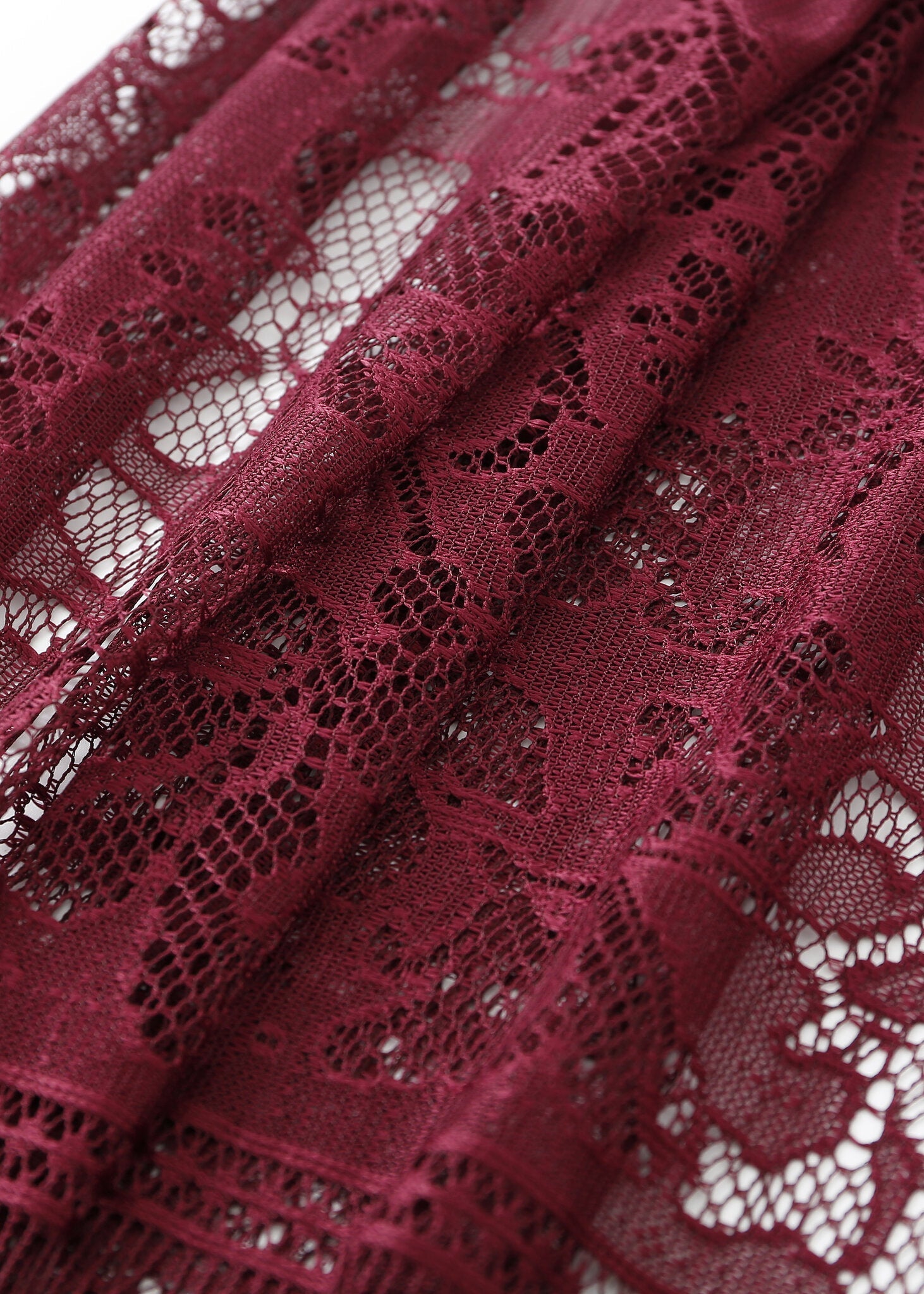 Pashmina - Fringed Wine Lace - Chill Fit Rave