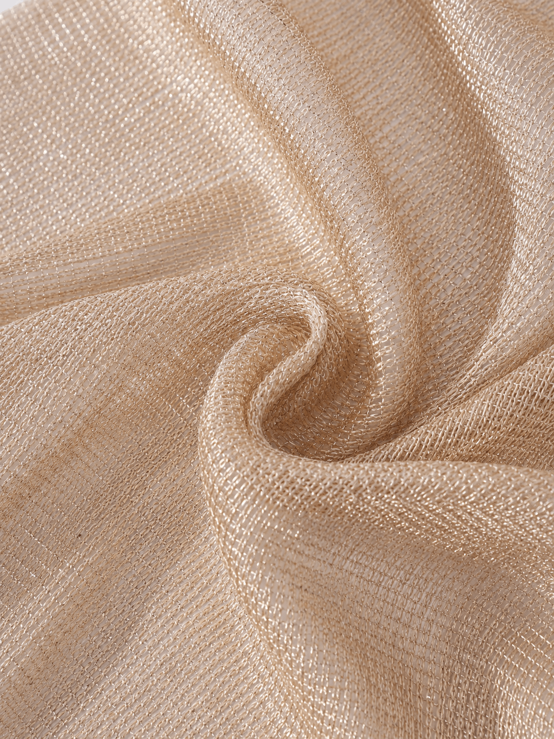 Pashmina- Gold Sheer Fringe - ChillFit Rave