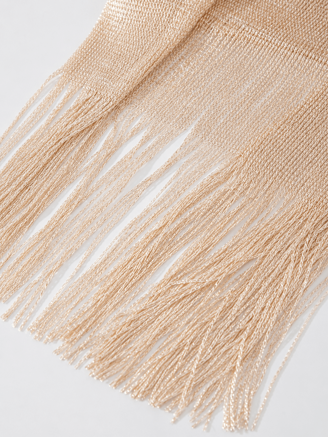 Pashmina- Gold Sheer Fringe - ChillFit Rave