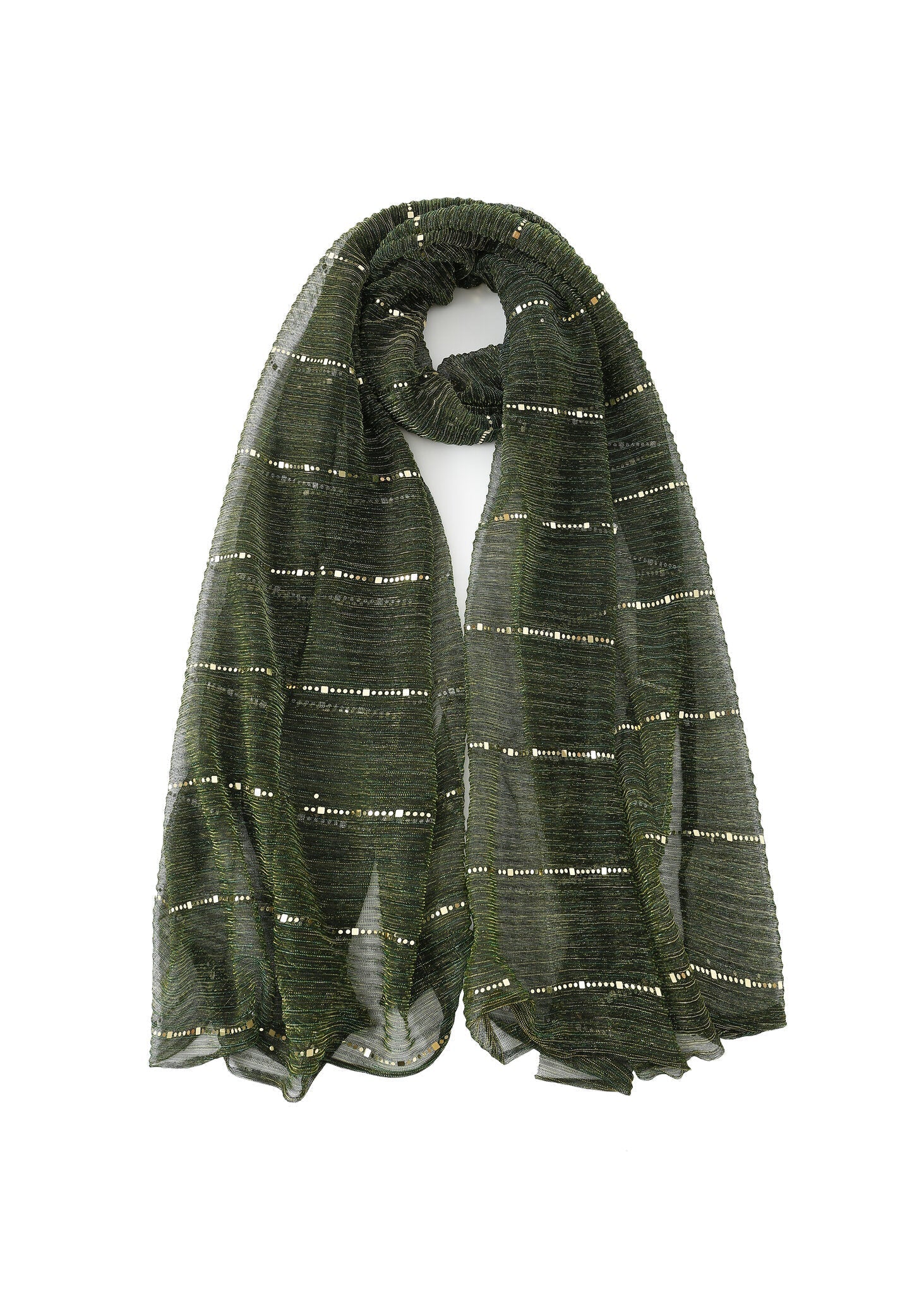Pashmina - Green With Gold - Chill Fit Rave