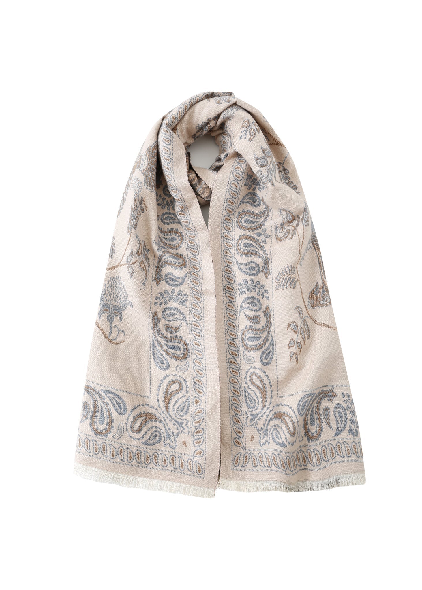Pashmina - Greige Prints - Chill Fit Rave