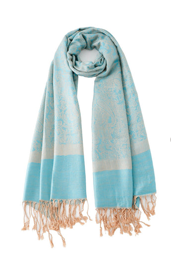 Pashmina - Ice Blue Paisley - ChillFit Rave