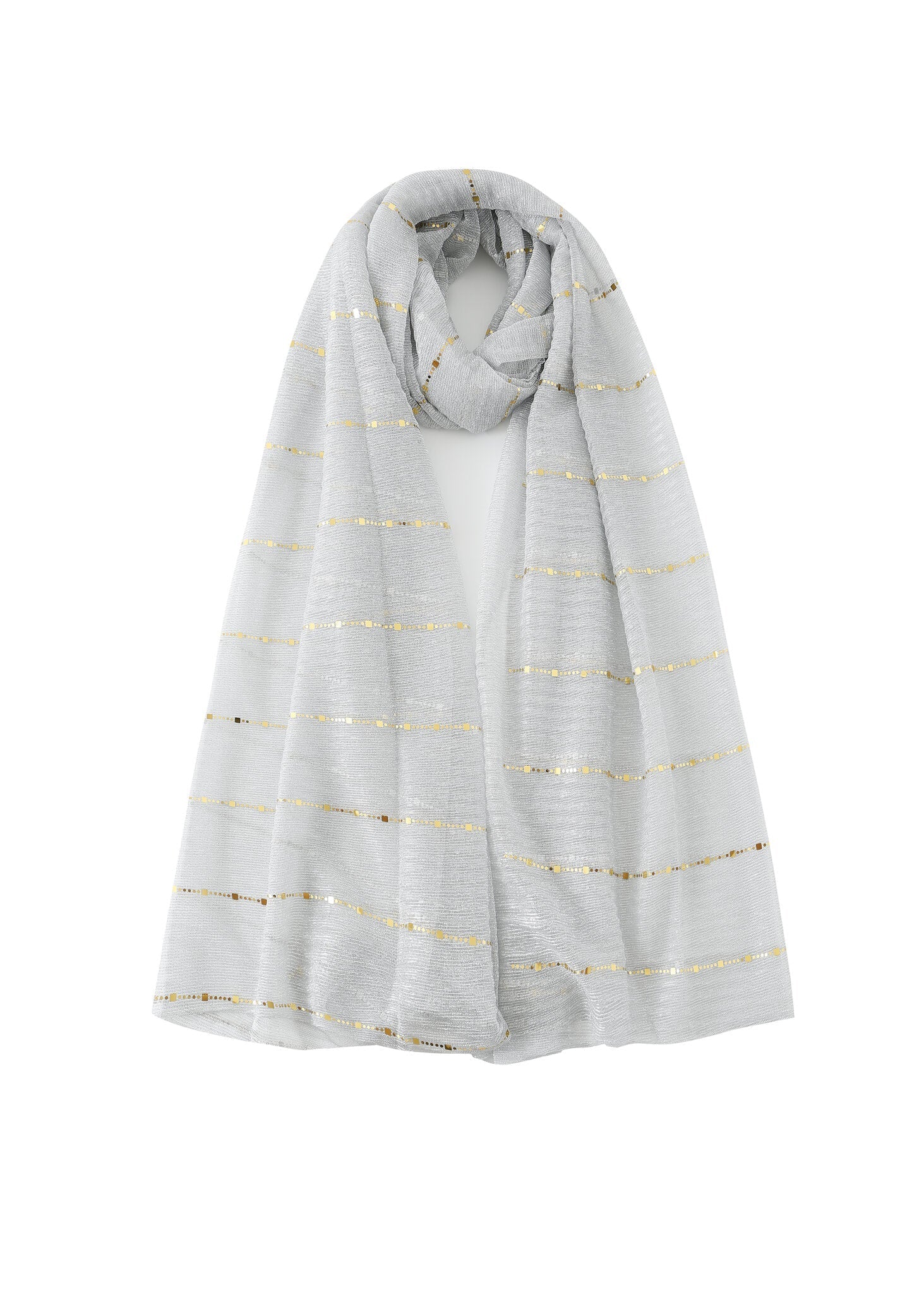 Pashmina - Light Ash With Gold - Chill Fit Rave