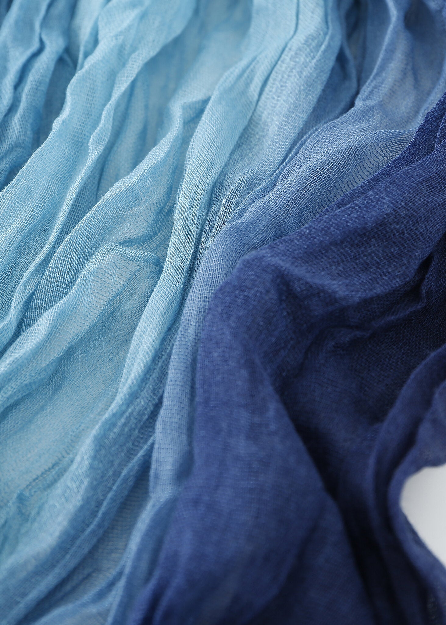 Pashmina - Ocean Blue Crinkle - Chill Fit Rave